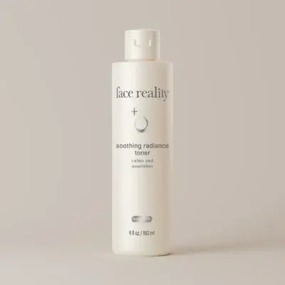 Face Reality Skincare Soothing Radiance toner for acne prone skin.